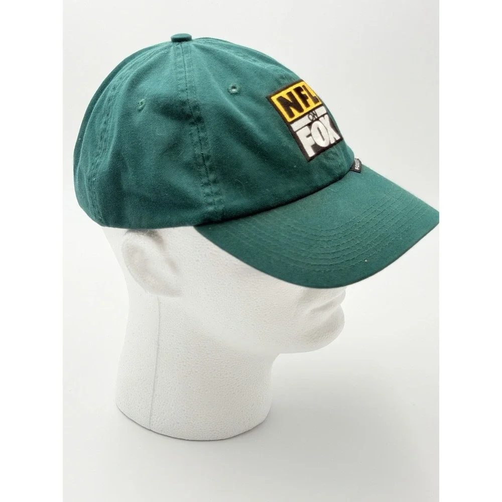 Vintage NFL on Fox Sports Green Dad Hat Strapback Cap